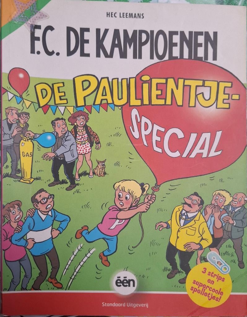 Fc de kampioenen strip, Livres, Enlèvement, Utilisé, Hec Leemans (FC De Kampioenen), Une BD