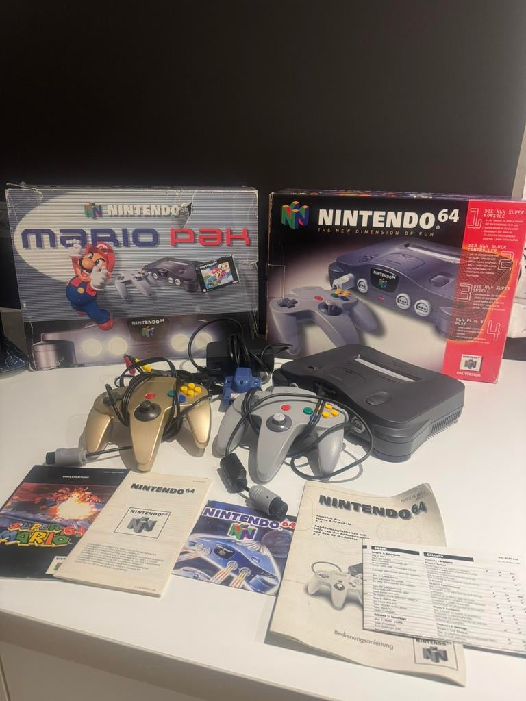 Nintendo 64 – Super Mario editie (Mario Pak), Games en Spelcomputers, Spelcomputers | Nintendo 64, Zo goed als nieuw, Ophalen of Verzenden