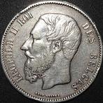 Argent - Belgique - 5 Francs - Leopold II - 1871, Timbres & Monnaies, Monnaies | Belgique, Enlèvement ou Envoi, Monnaie en vrac