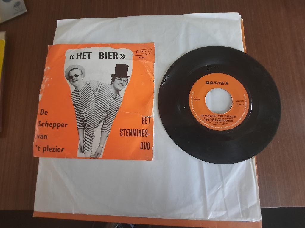 Het stemmingsduo-De schepper van 't plezier- Het bier., Gebruikt, Overige genres, 7 inch, Single
