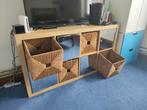 Meuble KALLAX IKEA 24 box + paniers tressés – À donner, Enlèvement, Utilisé