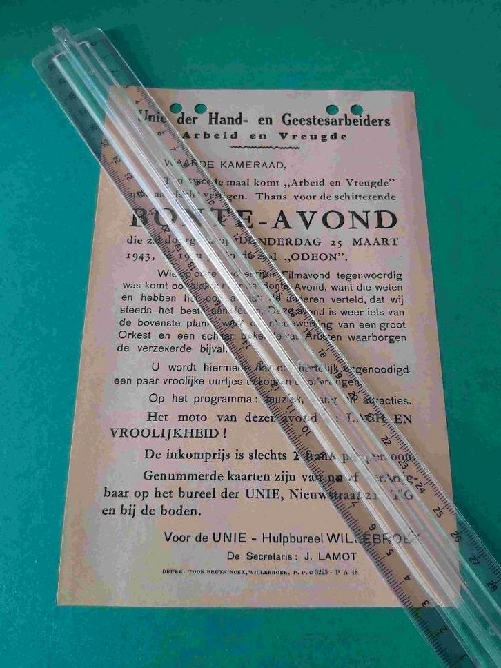 Unie Arbeiders Bezetting Duitsland Oorlog Vakbond Film VNV, Verzamelen, Retro, Overige typen, Verzenden