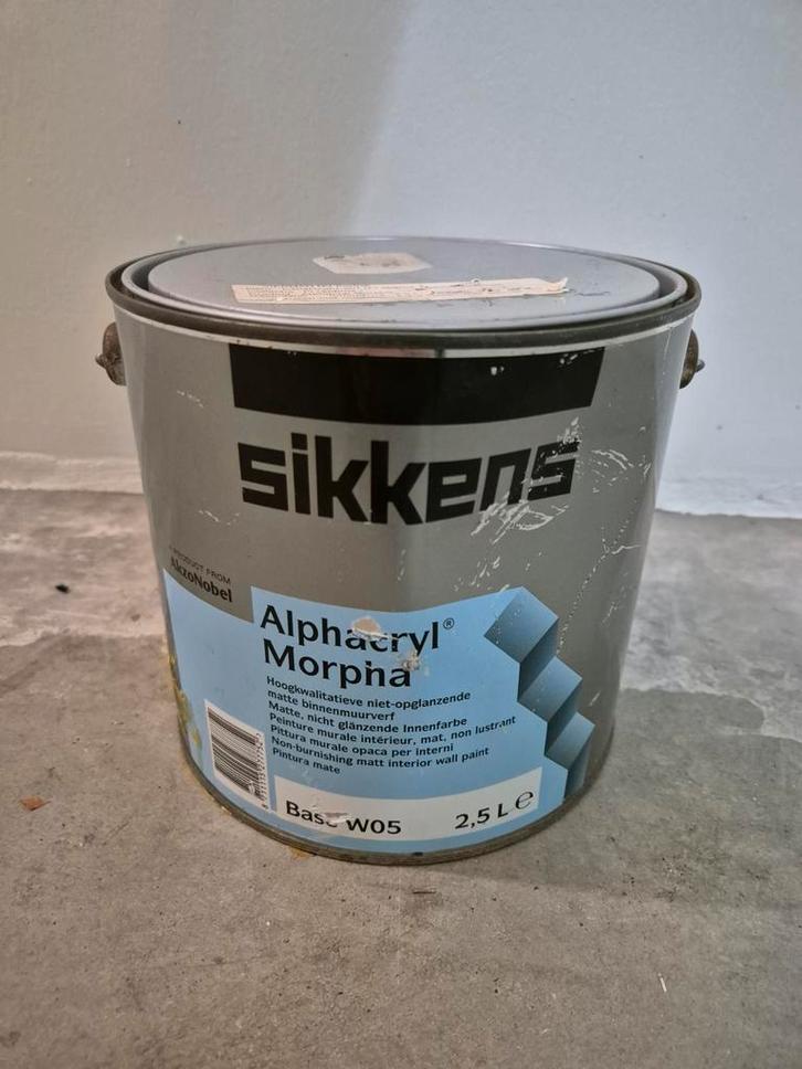Sikkens Alphacryl Morpha - 2.5L - Peinture murale (mate) bei, Bricolage & Construction, Peinture, Vernis & Laque, Beige, Enlèvement ou Envoi