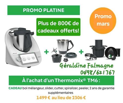 Le Thermomix TM6 avec plus de 800€ de cadeaux offerts, Elektronische apparatuur, Blenders, Zo goed als nieuw, Ophalen of Verzenden