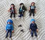 Playmobil 3 boeven en 2 politiegenten, politievrouwen, Ophalen of Verzenden, Gebruikt, Complete set