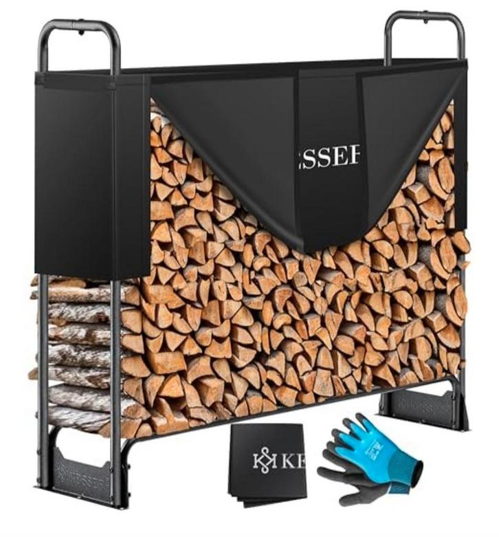 KESSER Étagère à bois, Jardin & Terrasse, Bois de chauffage, Enlèvement ou Envoi