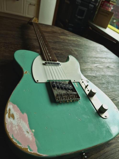 Custom telecaster, Muziek en Instrumenten, Snaarinstrumenten | Gitaren | Elektrisch, Gebruikt, Solid body, Ophalen of Verzenden