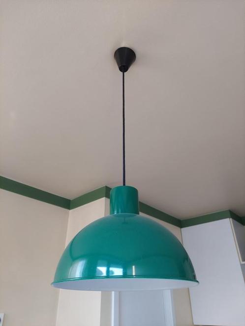 Bunker midi groene vintage design lamp J. Hammerborg Denmark, Maison & Meubles, Lampes | Suspensions, Comme neuf, Moins de 50 cm