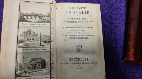 Diverse oude boeken "L'hermite en Italie,...", Livres, Récits de voyage, Utilisé, Europe, Enlèvement
