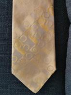 vintage Gianni Versace - goudkleurige stropdas, Ophalen of Verzenden, Zo goed als nieuw, Versace, Met patroon