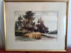 Expressieve aquarel van Hugo van Peer (Hug), Ophalen