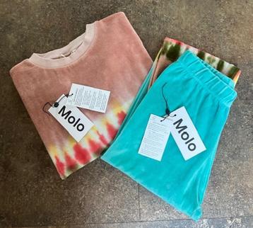 MOLO velours jogging "tie dye" (maat 140), Kinderen en Baby's, Kinderkleding | Maat 140, Ophalen of Verzenden, Zo goed als nieuw