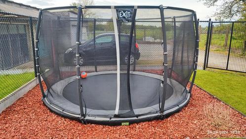 EXIT Elegant Premium inground trampoline ø366cm, Enfants & Bébés, Jouets | Extérieur | Trampolines, Utilisé, Enlèvement ou Envoi