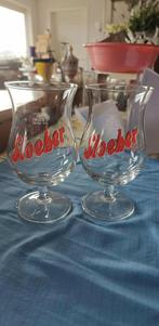 glazen bierglazen Sloeber op voet 33 cl 11 stuks, Verzamelen, Ophalen of Verzenden, Zo goed als nieuw, Glas of Glazen, Overige merken
