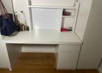 Bureau blanc moderne avec tiroirs, Maison & Meubles, Enlèvement, Comme neuf, Bureau
