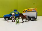 Playmobil voertuig met paardentrailer 5223, Ophalen, Zo goed als nieuw, Complete set