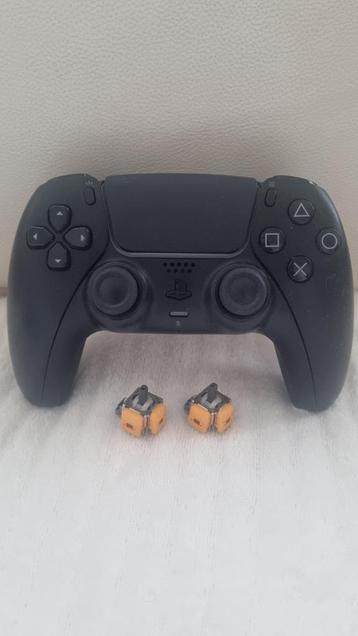 Originele zwarte ps5 controller + Hall effect joystick beschikbaar voor biedingen
