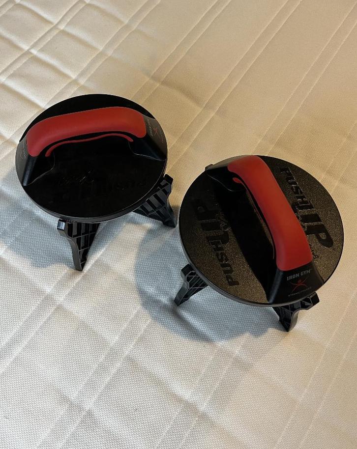 Iron Gym Push Up Max - Roterende Opdruksteunen (Draaibaar), Sport en Fitness, Fitnessmaterialen, Zo goed als nieuw, Push-up steun