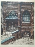 Gekleurde ets 'Bloedberg Antwerpen' Fr. Rotty, Ophalen of Verzenden