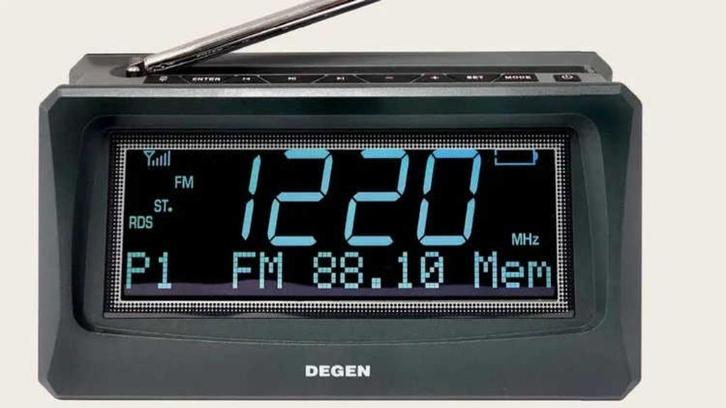 Degen DAB119x Klok / Wereldontvanger FM / MW / SW / DAB+, Audio, Tv en Foto, Radio's, Nieuw, Wereldontvanger, Verzenden