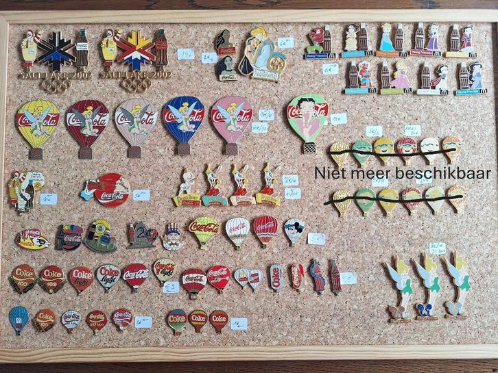 Pins Coca Cola en Disney ..., Verzamelen, Merken en Reclamevoorwerpen, Ophalen