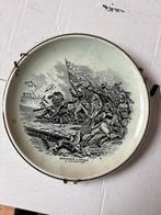 (A) Antiek Boch Frères wandbord – “Bonaparte à Arcole 1796”, Verzenden