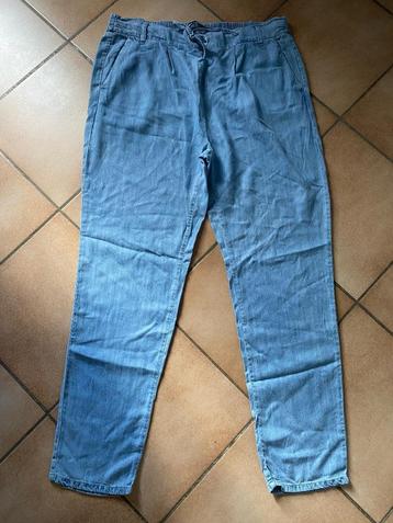 Only XL L34 blauwe losse broek van zacht canvas jeansstijl beschikbaar voor biedingen