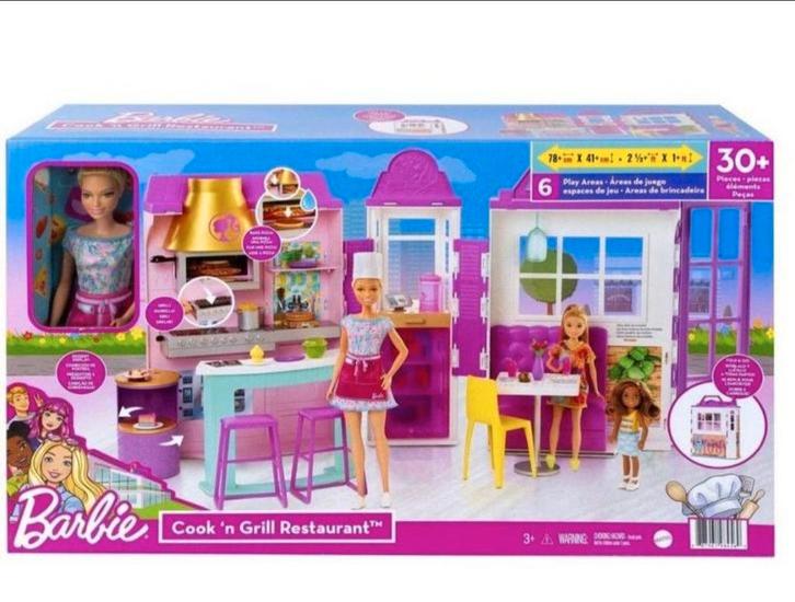 Barbie Cook & Grill Restaurant –NIEUW & Ongeopend, Kinderen en Baby's, Speelgoed | Poppenhuizen, Accessoires, Ophalen