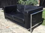 Zwarte replica van Corbusier. 2 zit ., Huis en Inrichting, Ophalen, Gebruikt, Tweepersoons, Rechte bank