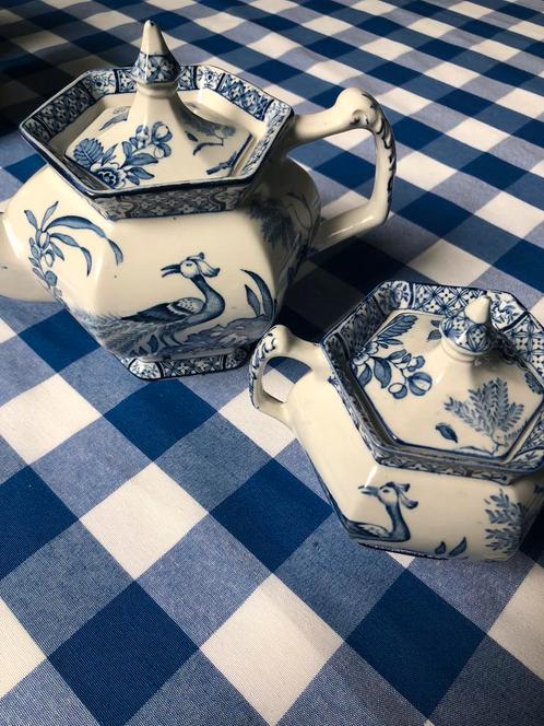 Thee en suikerpot., Antiek en Kunst, Antiek | Servies los, Ophalen of Verzenden
