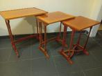 Prachtige enode nesttafel in kostbaar hout, Ophalen