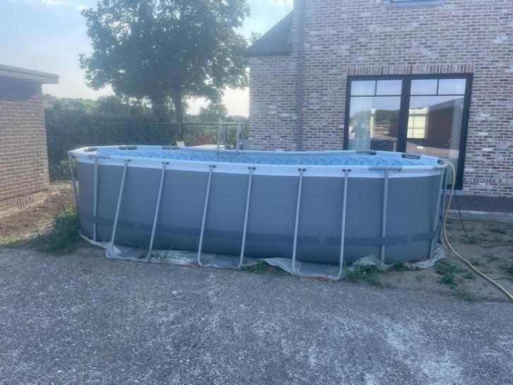 Te koop - intex opzetzwembad -  5,49m x 2,74m x 1,22m, Tuin en Terras, Zwembaden, Zo goed als nieuw, Opzetzwembad, 120 cm of meer