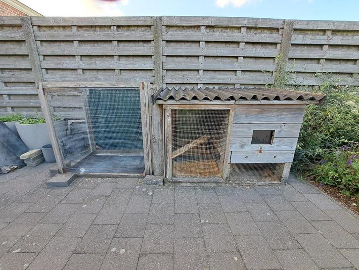 Konijnenhok met of zonder uitbouw + gratis metalen buitenren, Dieren en Toebehoren, Knaagdieren en Konijnen | Hokken en Kooien