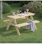 Picknicktafel voor kinderen, Tuin en Terras, Picknicktafels, Nieuw, Rechthoekig, Hout, Ophalen