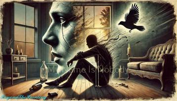 A Broken Souls Crow - Diamond Painting of Puzzel beschikbaar voor biedingen