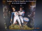 Batteur de garde ancienne napoléonienne à Waterloo 1/24, Enlèvement ou Envoi, Comme neuf, Plus grand que 1:35, Diorama