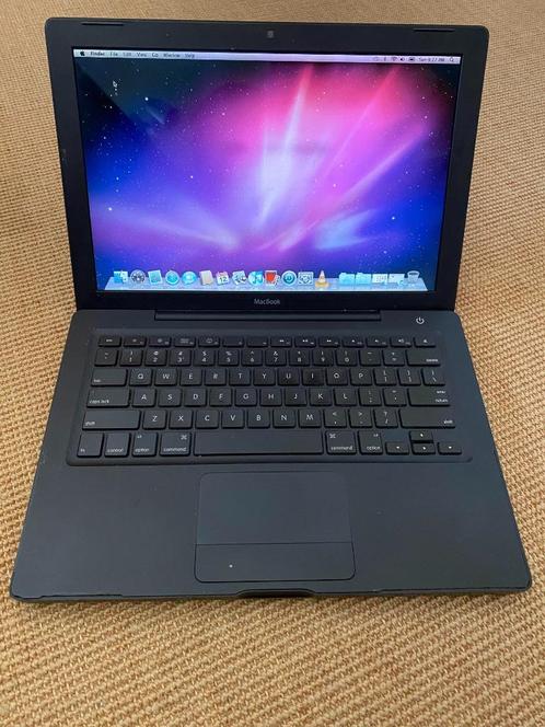 Apple MacBook Core 2 Duo 2.4 13" (Noir 2008) Collector, Informatique & Logiciels, Apple Macbooks, Utilisé, MacBook, 13 pouces