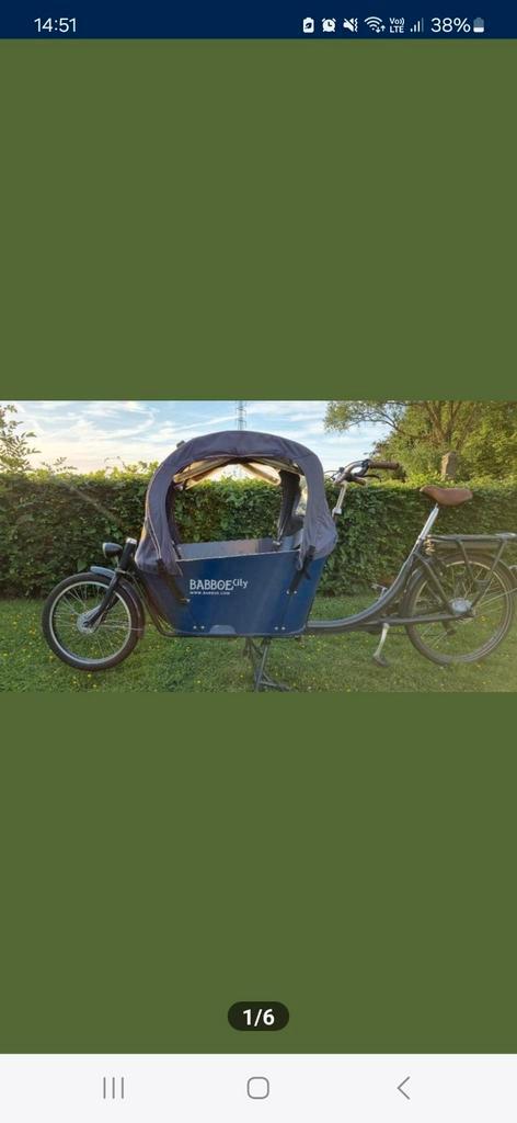 Babboe bakfiets, Fietsen en Brommers, Fietsen | Bakfietsen, Gebruikt, 2 kinderen, Ophalen
