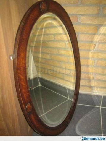 antieke spiegel - Victoriaans - houten lijst