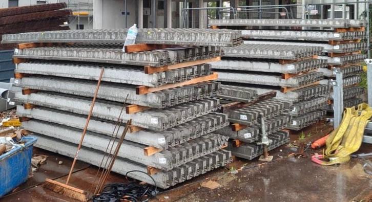 Potten en balken nieuw 2,90m RECTOR, Doe-het-zelf en Bouw, Metselstenen, Nieuw, Beton, Ophalen of Verzenden