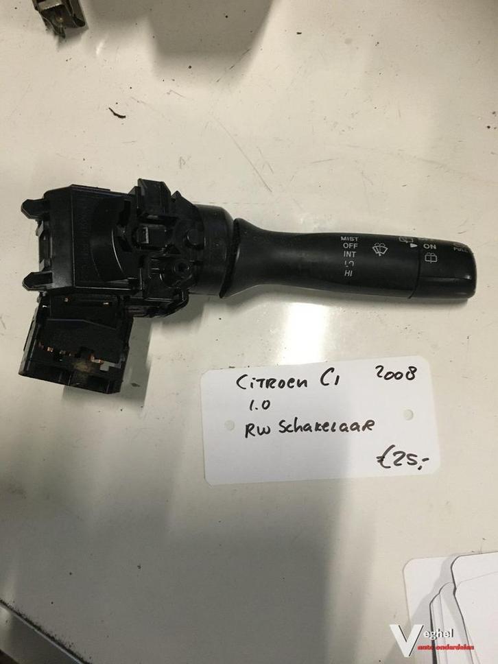 Citroen C1 1.0 2008 Ruitenwisserschakelaar, Auto-onderdelen, Dashboard en Schakelaars, Gebruikt, Ophalen of Verzenden
