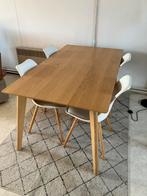 Eettafel Kalby + 5 stoelen Kastrup – JYSK - prima staat, Huis en Inrichting, Tafels | Eettafels, Ophalen, Zo goed als nieuw