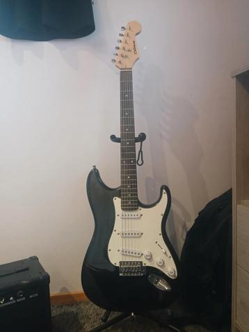 C.Giant gitaar met versterker, Enlèvement, Comme neuf, Avec ampli
