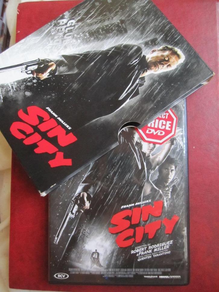 Sin City (2005) in speciale schuifhoes, Cd's en Dvd's, Dvd's | Thrillers en Misdaad, Zo goed als nieuw, Maffia en Misdaad, Boxset