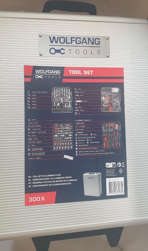 Wolfgang Gereedschapskoffer 300-delig, Doe-het-zelf en Bouw, Gereedschapskisten, Nieuw, Gevuld, Ophalen of Verzenden