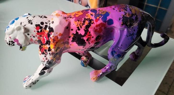 Statue de panthère Street art, Verzamelen, Dierenverzamelingen, Nieuw, Ophalen of Verzenden