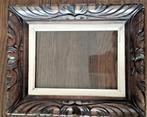 kader hout versiering houtsnede 26x21cm, Huis en Inrichting, Woonaccessoires | Lijsten, Ophalen of Verzenden, Hout