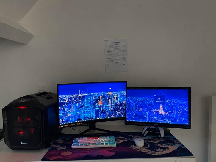 Gaming setup,(volledig compleet), Computers en Software, Desktop Pc's, Zo goed als nieuw, HDD, 16 GB, Gaming, Ophalen