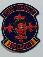 Patch Badge Red Devils Belgian Air Force oud model, Embleem of Badge, Luchtmacht, Ophalen of Verzenden