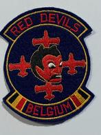 Patch Badge Red Devils Belgian Air Force oud model, Emblème ou Badge, Armée de l'air, Enlèvement ou Envoi
